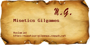 Misetics Gilgames névjegykártya